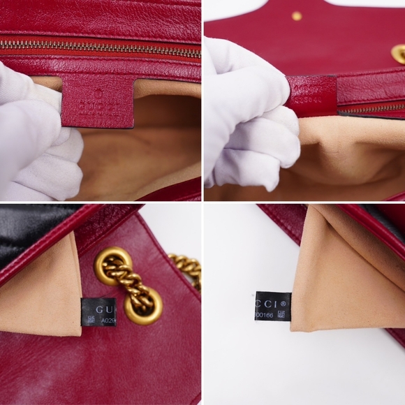 ❌️❌️SOLD❌️❌️AU21❤️ GUCCI Matelasse Diagonal Torchon GG Marmont Shoulder Bag - Picture 12 of 14